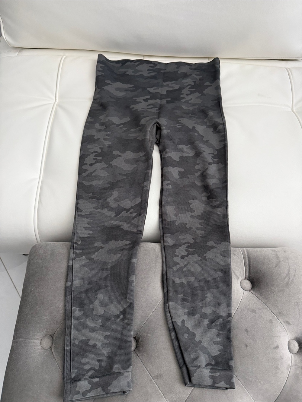 SPANX Gray Ribbed Waistband Shapewear Panel